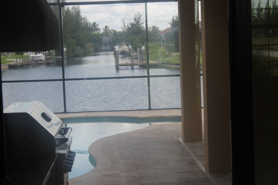 Lanai with water view