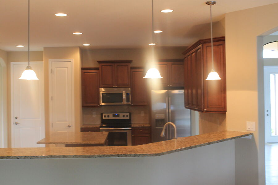 Custom kitchen with wood cabinetry